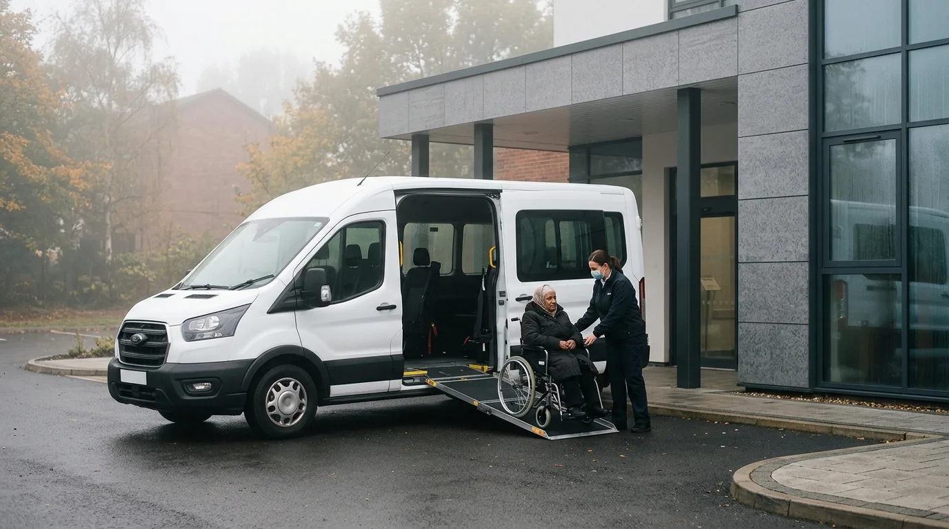 Véhicule de transport médical pour trajets longue distance
