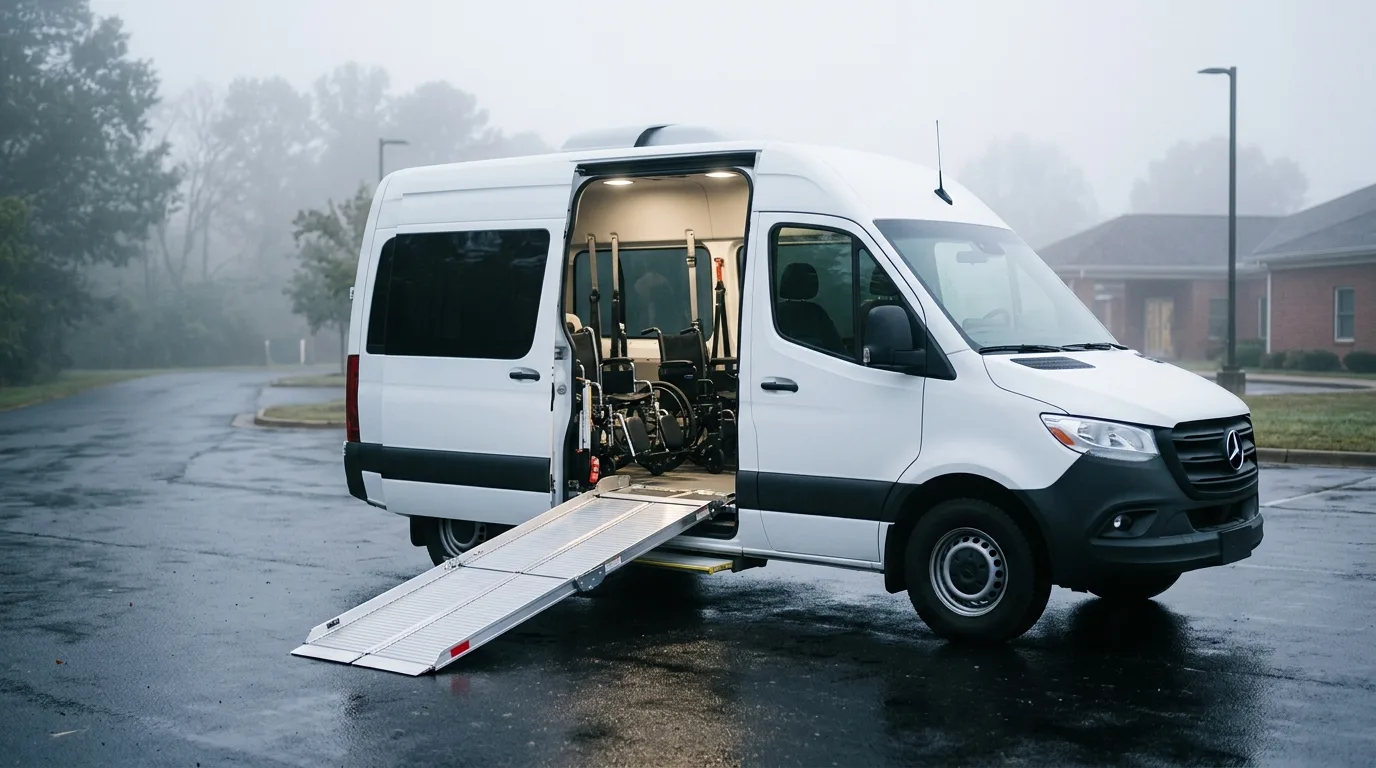 Berline confortable pour transport médical de patients